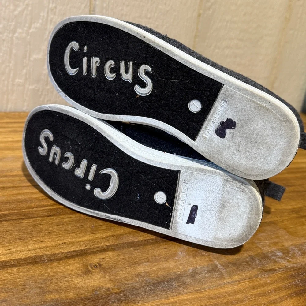 Circus by Sam Edelman‎ soho Charcoal Gray Plaid Lined Chukka Boots booties Sz 7